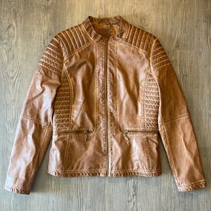 Max Edition Faux Leather Jacket